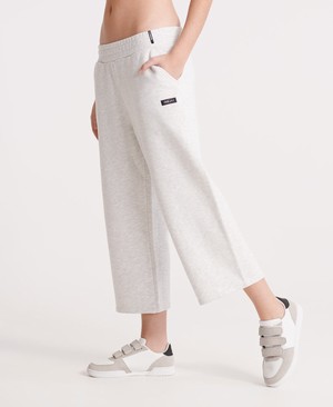 Superdry Edit Wide Leg Cropped Loopback Női Sportruházat Szürke | VWKXT7203